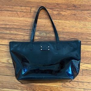 LARGE BLACK KATE SPADE TOTE BAG